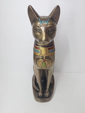 Bronze-Style Egyptian Cat Figurine for Cats